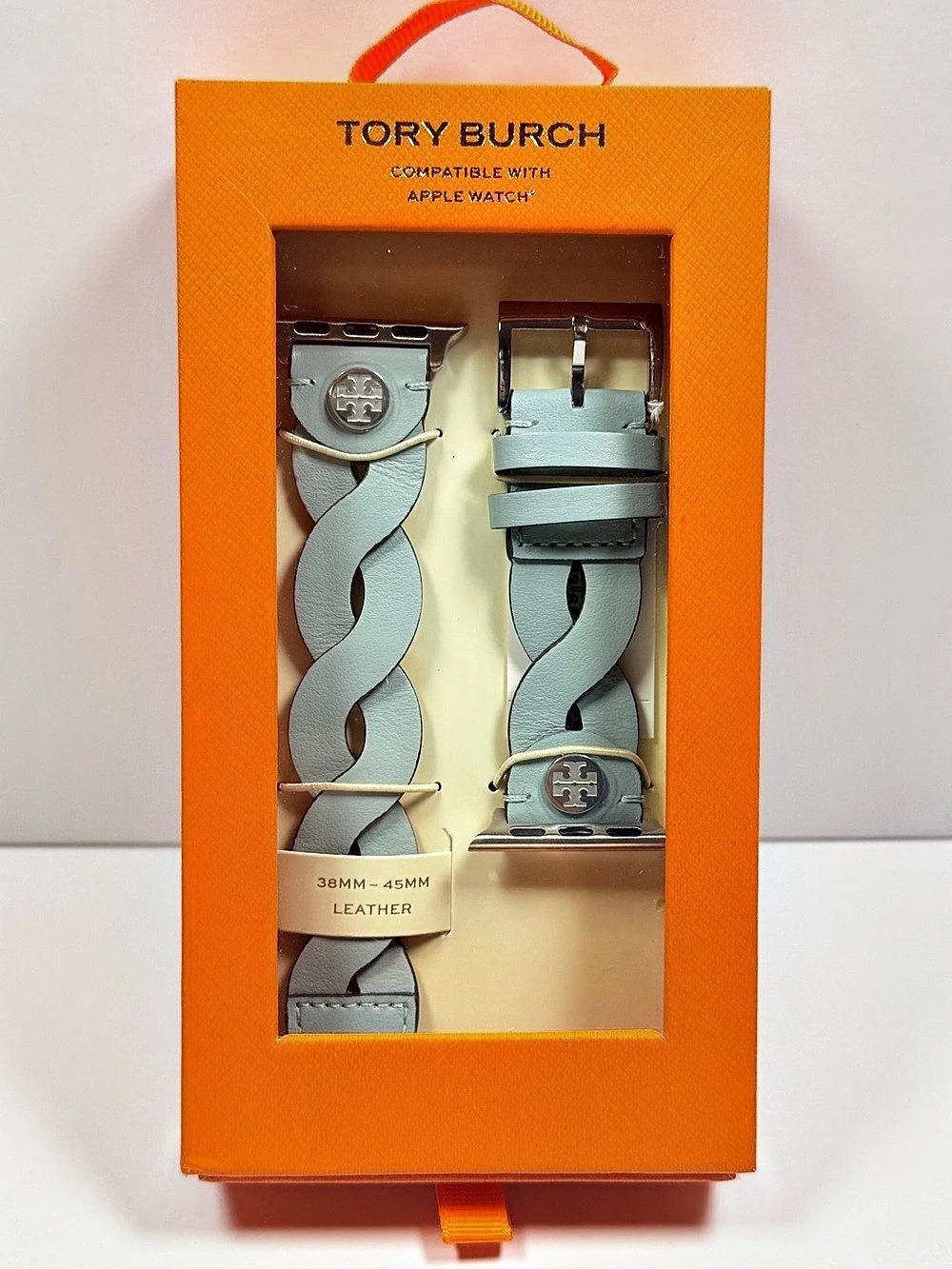 Tory Burch Apple Watch-compatible leather band set Gray Leather Band Set NWT